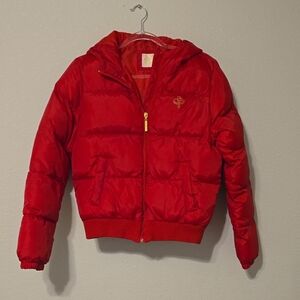 South Pole Red Puffer Jacket for Kids
